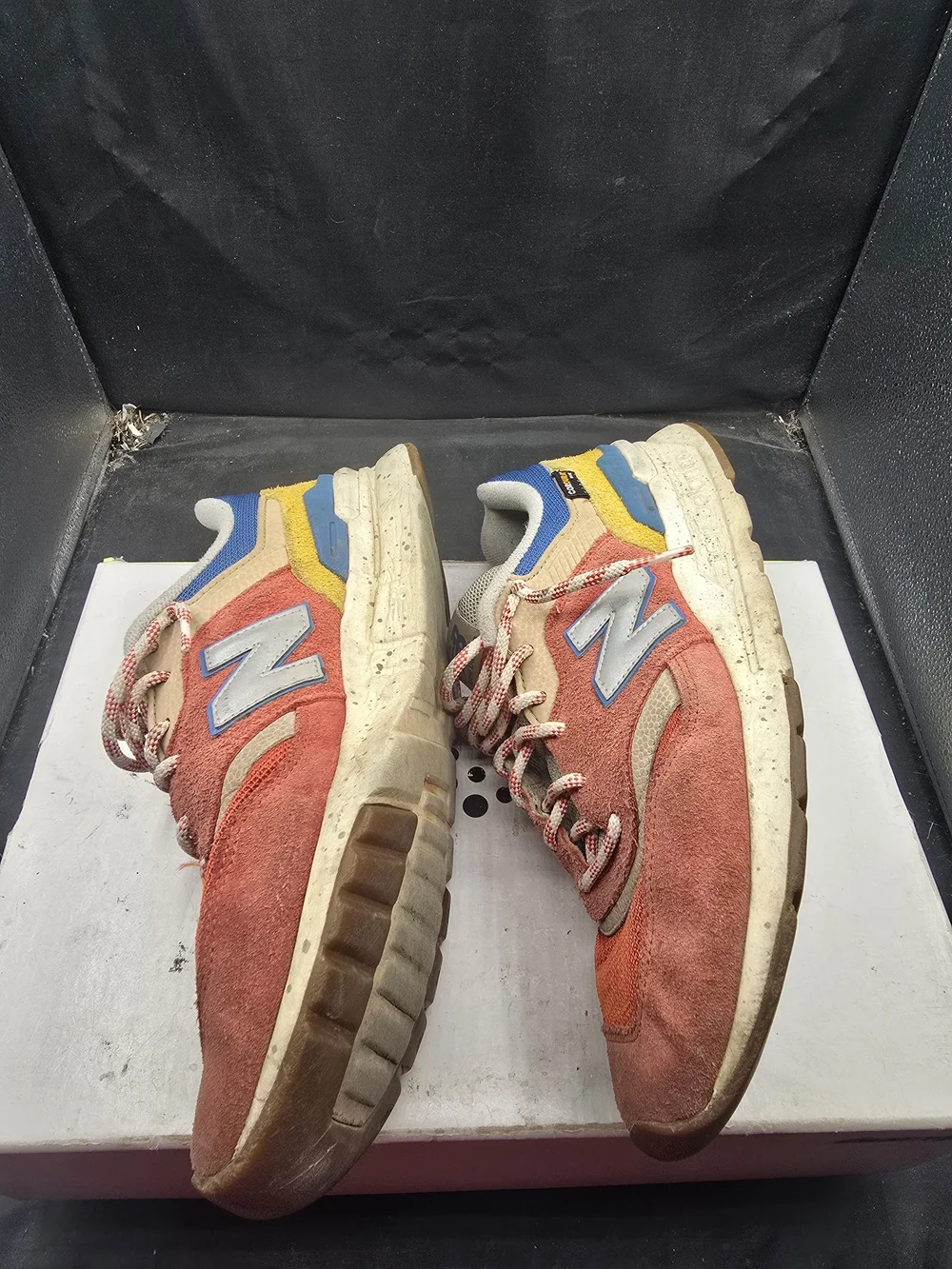 New Balance Men’s Red‎ Suede & Mesh Sneakers